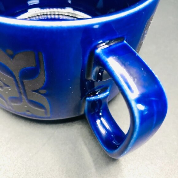 Vintage Hornsea Midnight Blue Heirloom Creamer Open Sugar Set Midcentury Kitchen - Picture 8 of 10